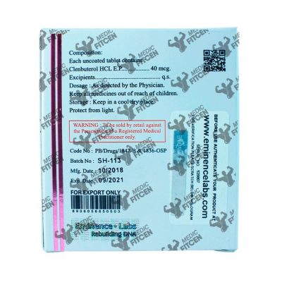 klemprime 40mcg Clembuterol 40 mcg