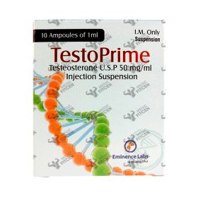 TESTOPRIME | Testosterona suspension | 10 ampollas | EMINENCE LABS